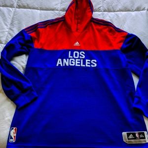 Rare!! Los Angeles Clippers Adidas Shooting Shirt